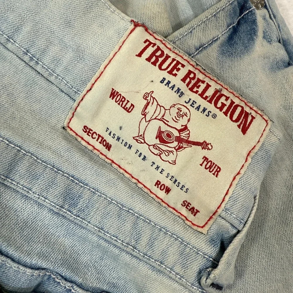 True Religion Ricky Jeans Mens 30x33 Blue Relaxed Straight Denim y2k style‎